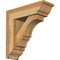 Ekena Millwork Balboa Traditional Rough Sawn Bracket w/ Offset Brace, Western Red Cedar, 6"W x 18"D x 18"H BKT0604X18X18BOA01RWR - alternate 1